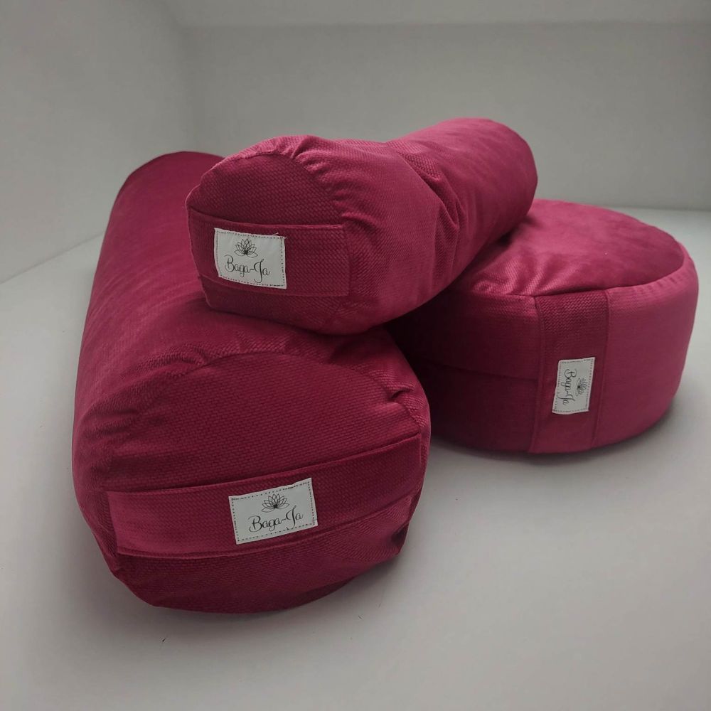 Bolster + poducha Zafu + mały wałek BURGUD - obrazek 9
