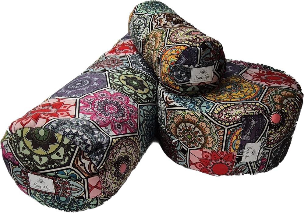 Bolster + poducha Zafu + mały wałek HEKSAGON - obrazek 15
