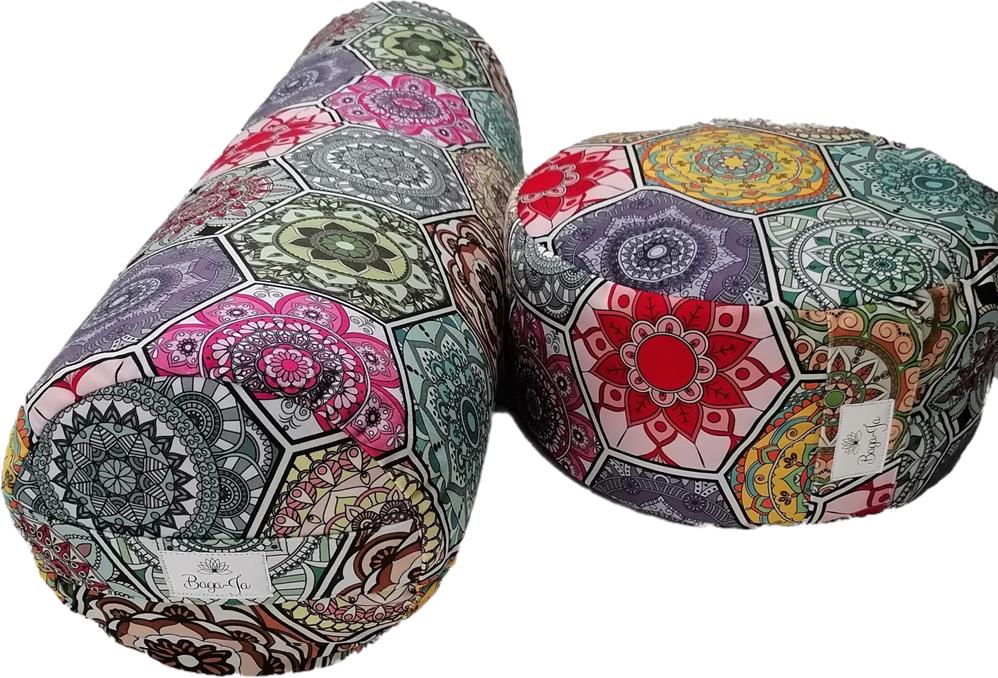 Bolster + poducha Zafu + mały wałek HEKSAGON - obrazek 13