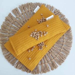 Poduszeczka relaksacyjna + termofor  MUSZTARDA BAWEŁNA