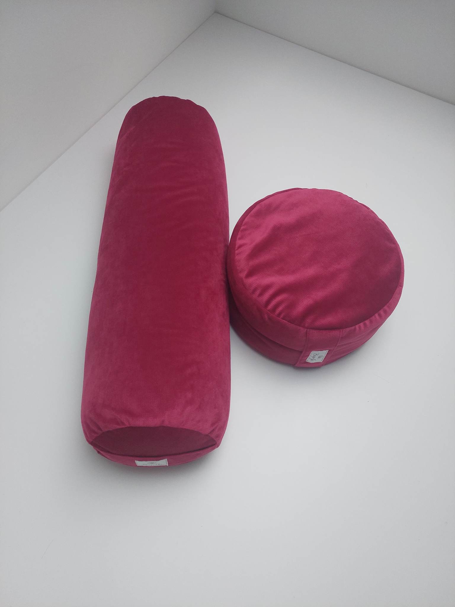 Bolster + poducha Zafu BURGUND - obrazek 6