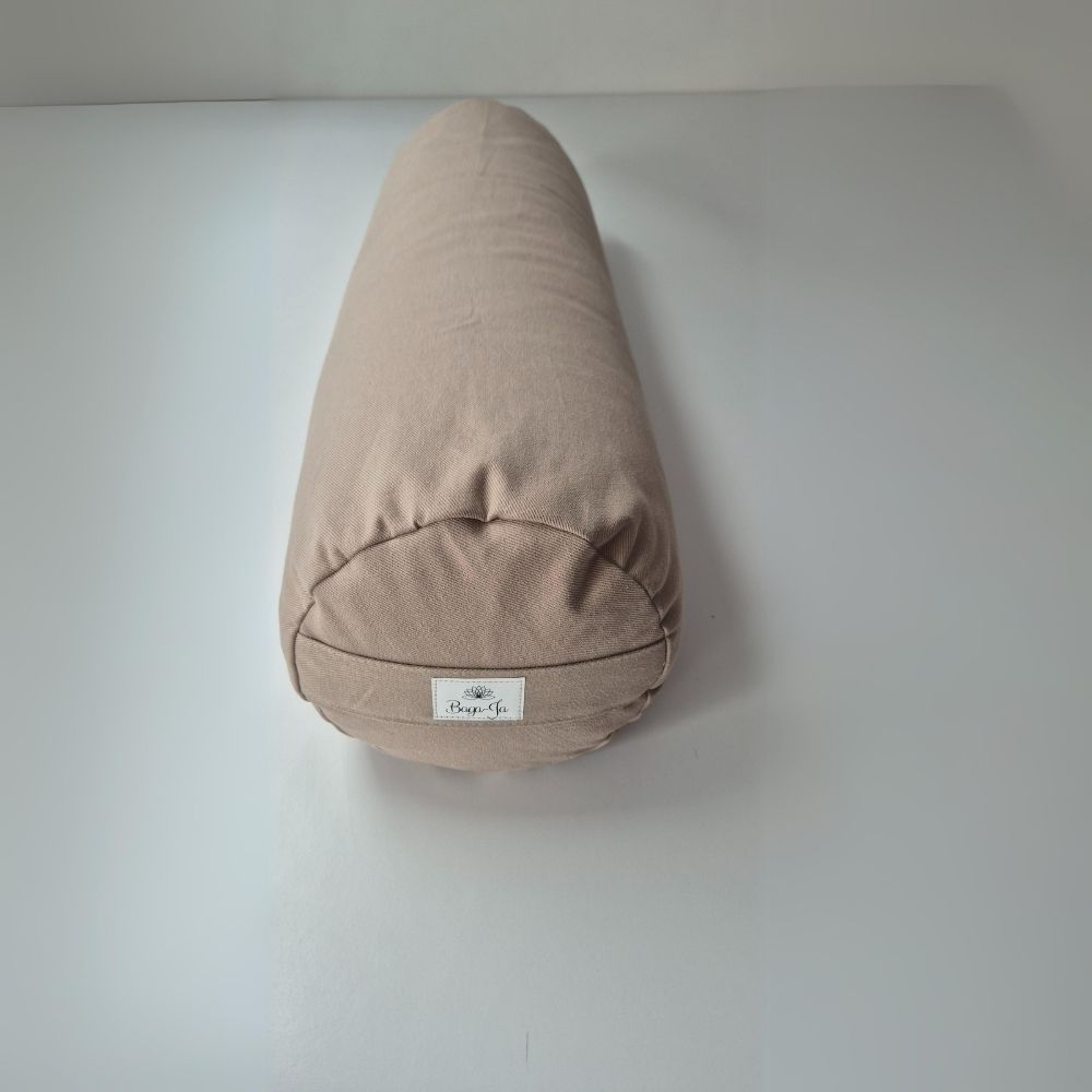 Bolster + poducha Zafu Beżowy Bawełna - obrazek 6