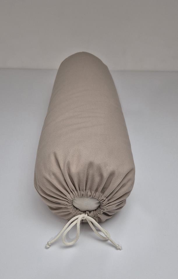 Bolster + poducha Zafu Beżowy Bawełna - obrazek 9