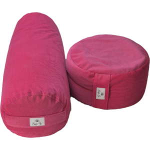 Bolster + poducha Zafu FUKSJA