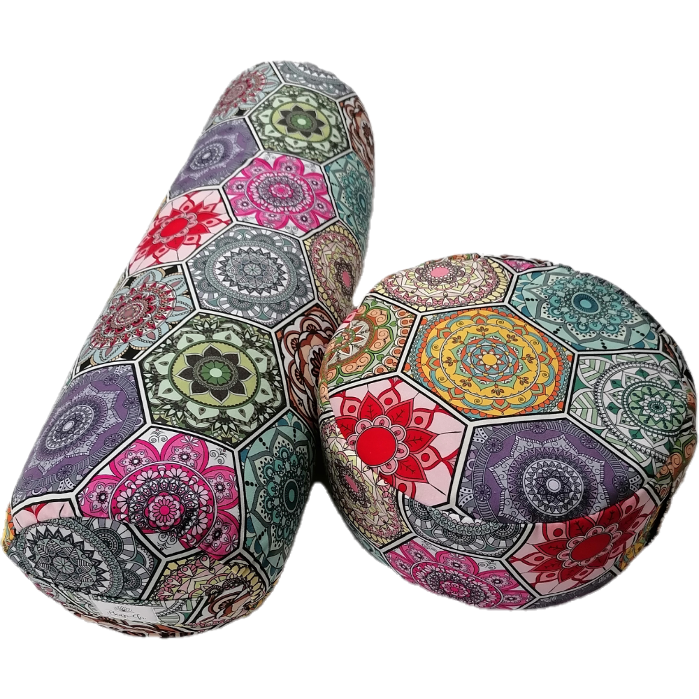 Bolster + poducha Zafu + mały wałek HEKSAGON - obrazek 11