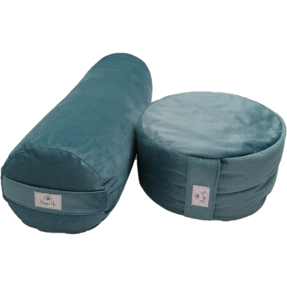 Bolster + poducha Zafu SZMARAGD