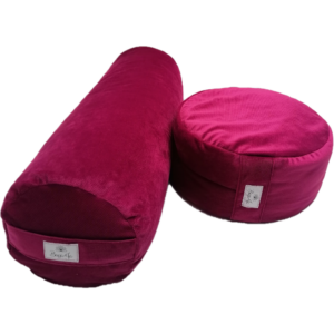 Bolster + poducha Zafu BURGUND