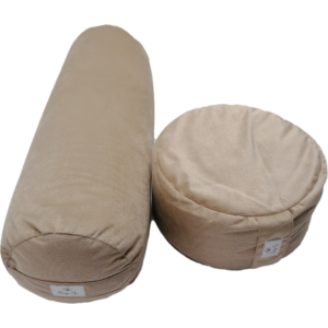 Bolster + poducha Zafu CAPPUCCINO