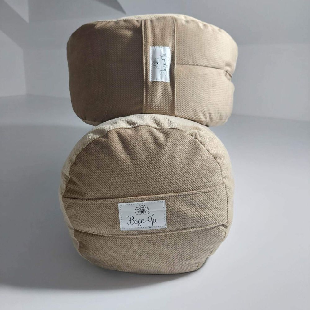Bolster + poducha Zafu CAPPUCCINO - obrazek 3