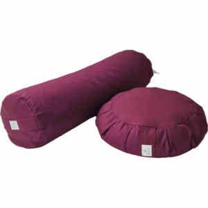 Bolster + poducha Lotos BURGUND Bawełna